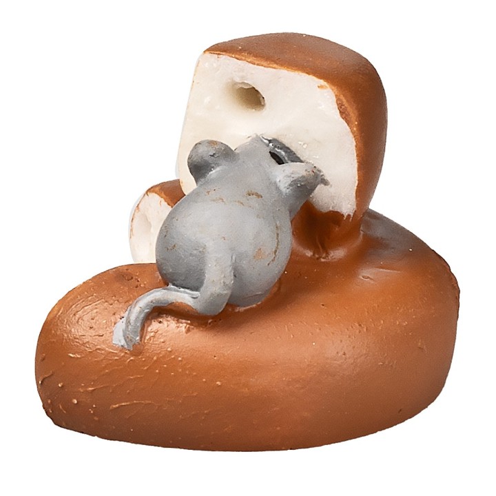 Topolino che mangia il formaggio 2,5x2x1,8 h