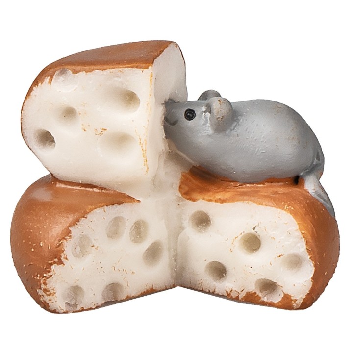 Topolino che mangia il formaggio 2,5x2x1,8 h