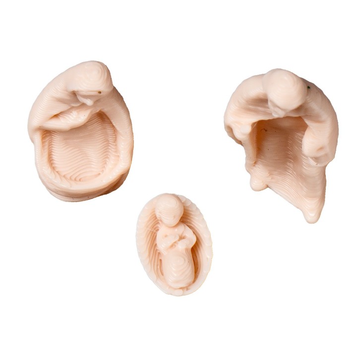 Mini Natividad moderna para Belén serie 3 cm