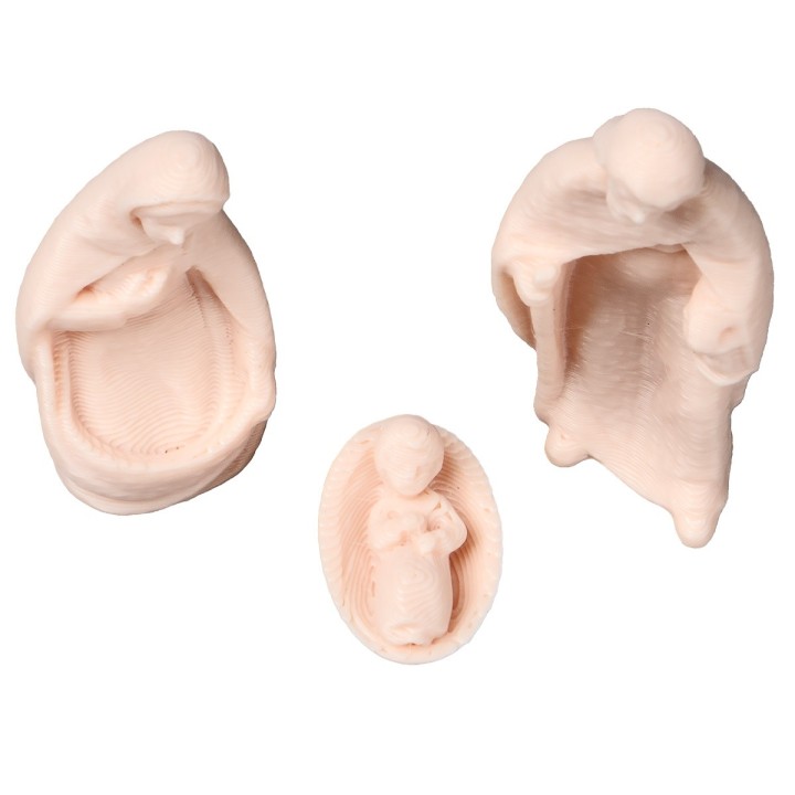 Mini Natividad moderna para Belén serie 4 cm