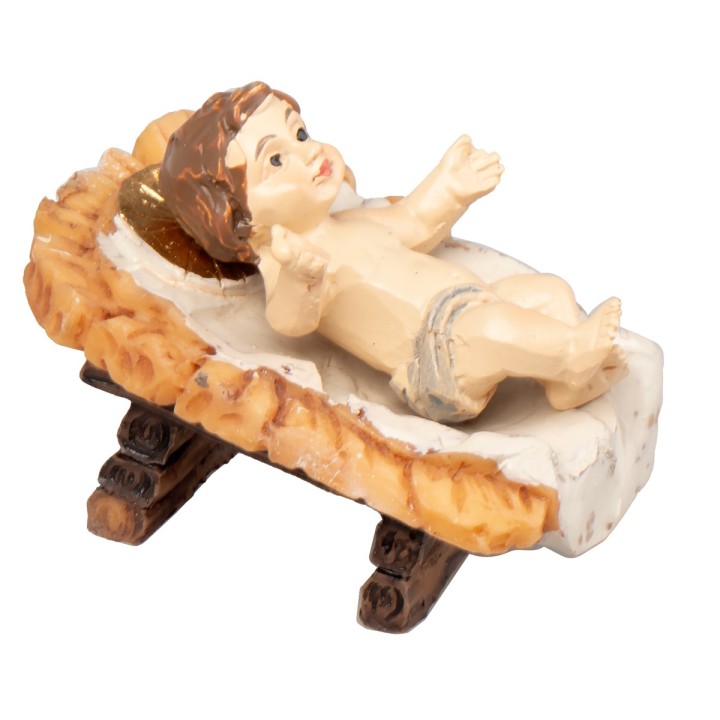 Baby Jesus with cradle, 9-10 cm series