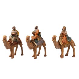 Conjunto 3 Reyes Magos en camello serie 10 cm Euromarchi