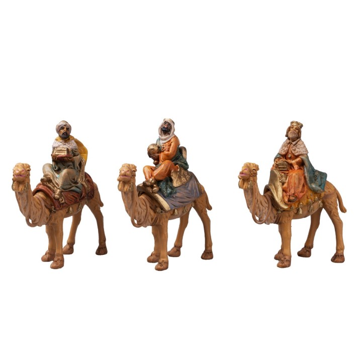 Set of 3 Wise Men on camel series 10 cm Euromarchi