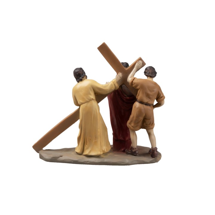 Resin statues 14 stations Way of the Cross 9 cm