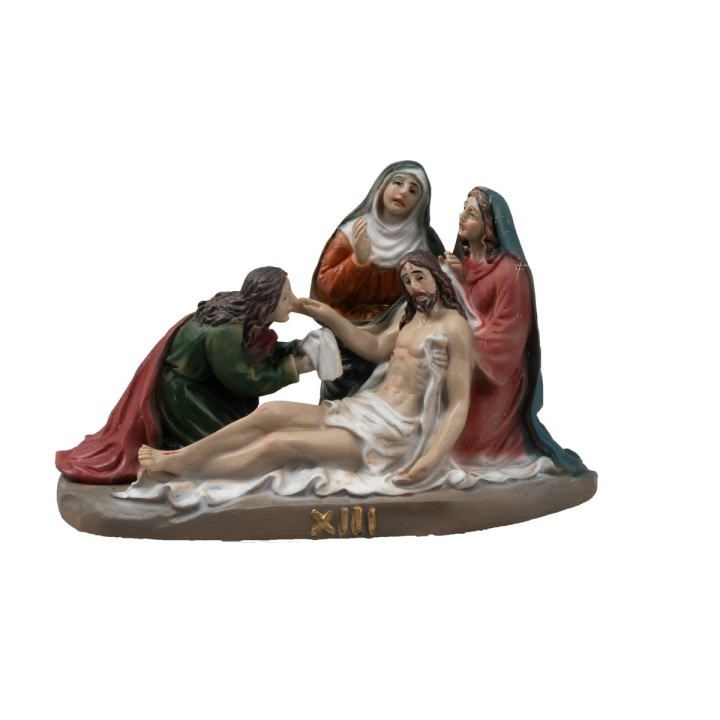 Resin statues 14 stations Way of the Cross 9 cm