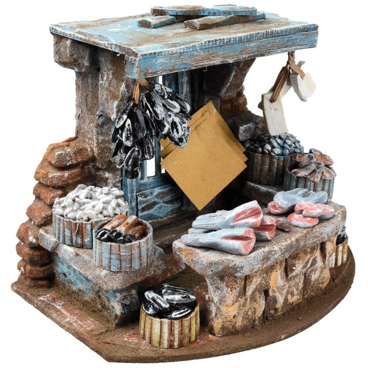 Fishmonger's shop 20x14x15cm