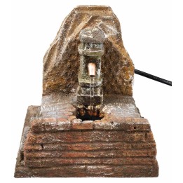 Fontana a colonna con pompa funzionante cm 13,5x13x14 h