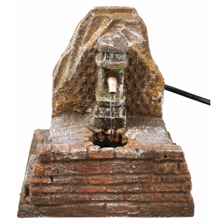 Fuente de columna con bomba funcionando cm 13,5x13x14 h