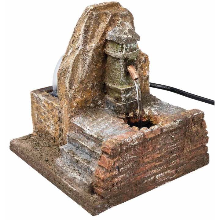 Column fountain with working pump cm 13.5x13x14 h