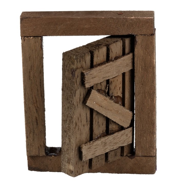 Wooden window with openable sash cm 4.5x0.8x5.7 h