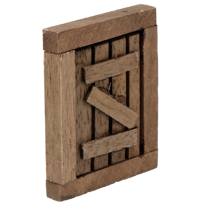 Wooden window with openable sash cm 4.5x0.8x5.7 h