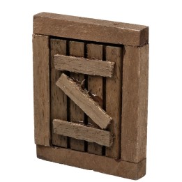 Ventana de madera con hoja abatible cm 4,5x0,8x5,7 h