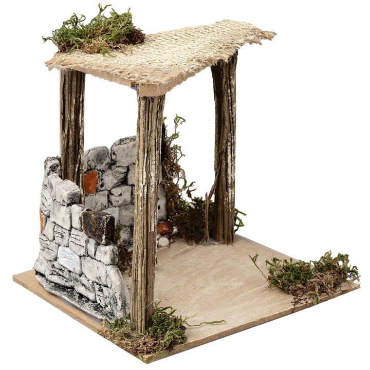 Tienda con muro de yeso de 12,5x12,5x12 h cm