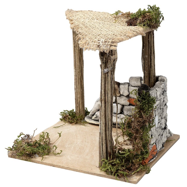 Tienda con muro de yeso de 12,5x12,5x12 h cm