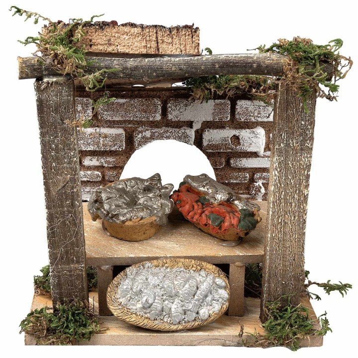 Fisherman's workshop 13x8x14.5 cm h