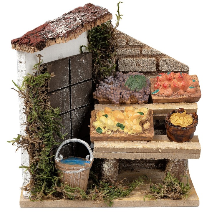 Bottega del fruttivendolo cm 13,5x7,5x14,5 h