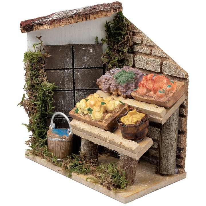 Bottega del fruttivendolo cm 13,5x7,5x14,5 h