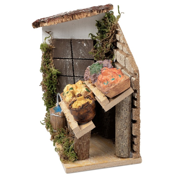 Bottega del fruttivendolo cm 13,5x7,5x14,5 h