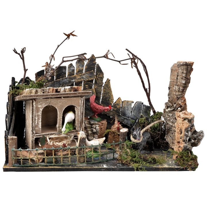 Recinto con animales cm 23,5x10x13 h