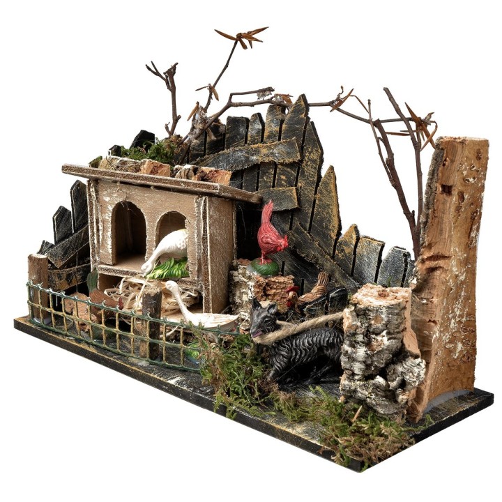 Enclosure with animals cm 23.5x10x13 h