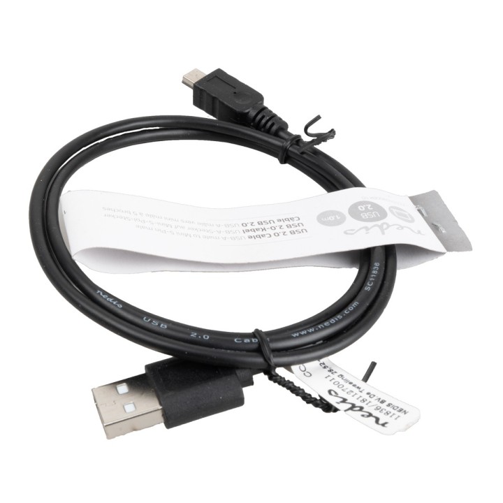 USB 2.0 cable male - mini male 5 pin 1.0 m black