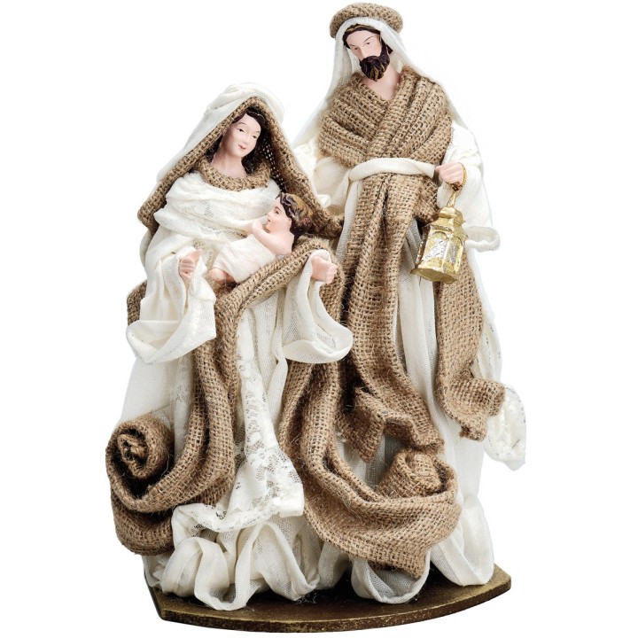 Natività blocco 30 cm in juta