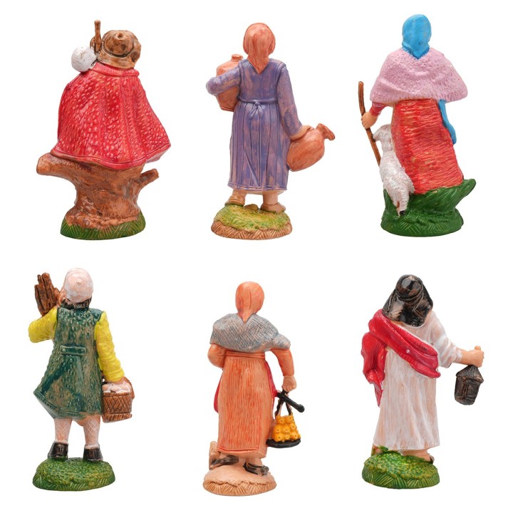 Conjunto de 6 estatuillas serie de 10 cm