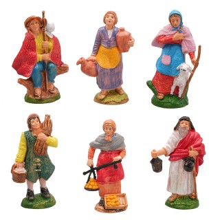 Set of 6 figurines from the 10 cm series