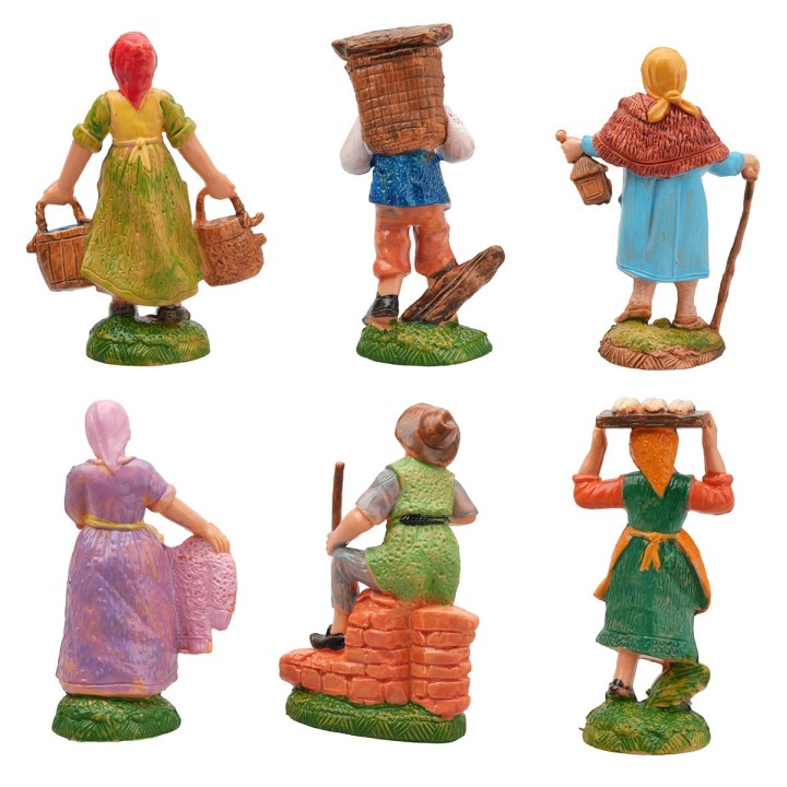 Set of 6 figures from the 10 cm series