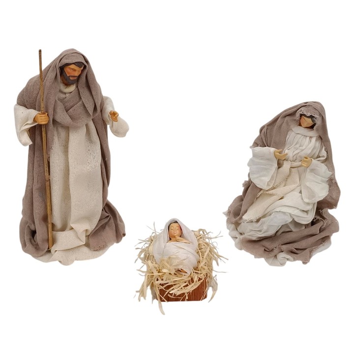 Nativity 27 cm series in jute