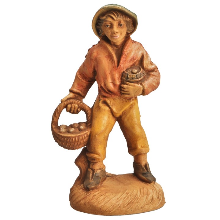 Farmer with fruit and vegetables 6 cm series in lux PVC