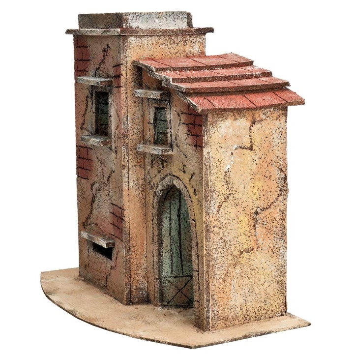 Neapolitan house with sloping side roof cm 28x17x28 h