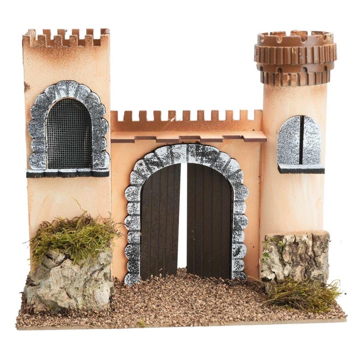 Nativity scene castle cm 26x14x22.5 h