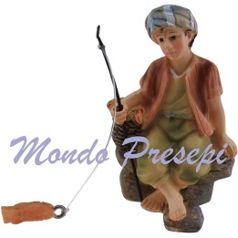 Pescatore cm 9 in resina