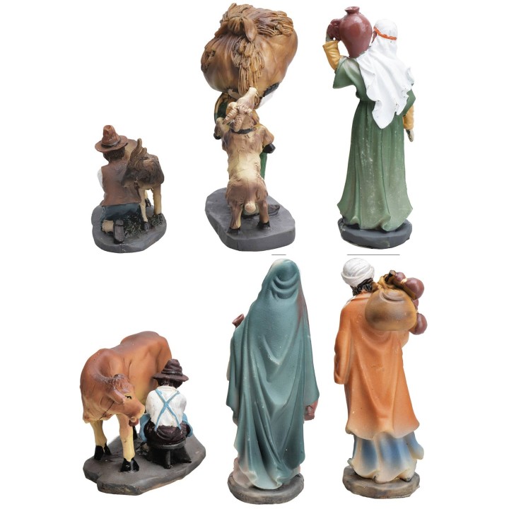 Set 6 soggetti in resina serie 12 cm