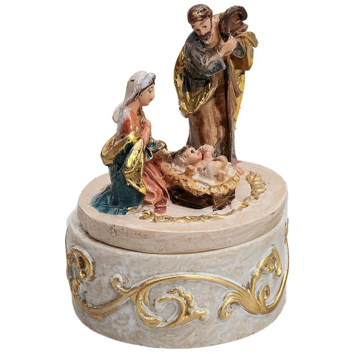 Estuche Natividad en resina 4 cm