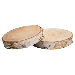 Juego de dos discos de madera Ø 12,5-13,5 cm
