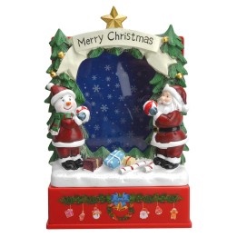 Starry sky scenario Santa Claus battery-operated cm 16x11x22 h