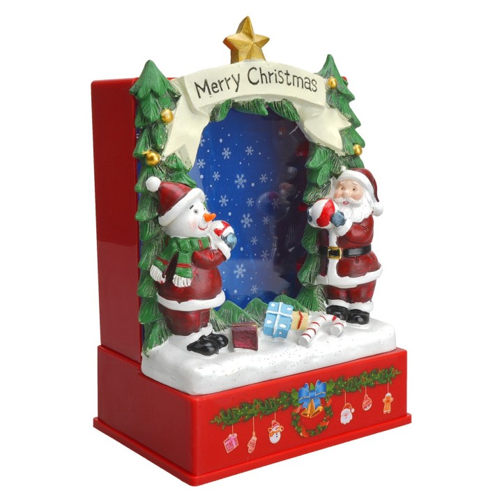 Starry sky scenario Santa Claus battery-operated cm 16x11x22 h