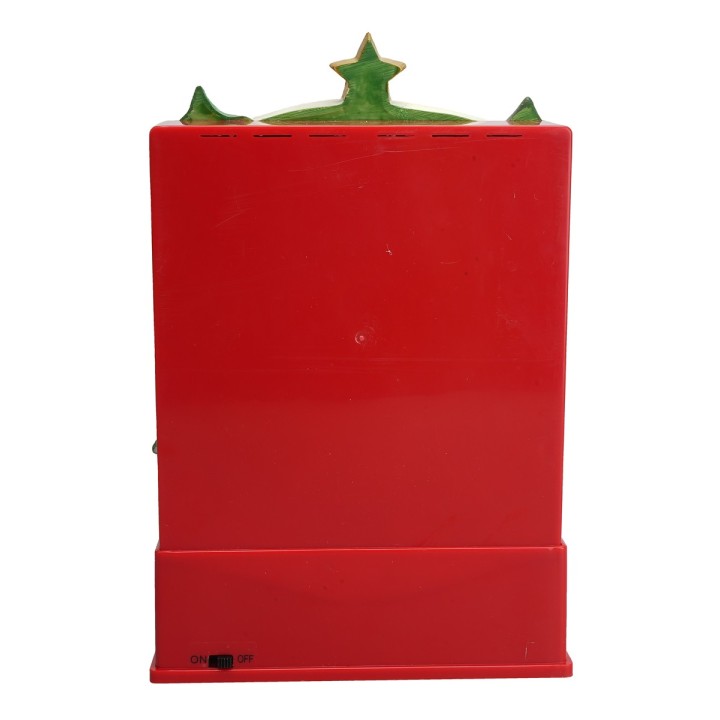 Escenario cielo estrellado Papá Noel funcional a baterías cm