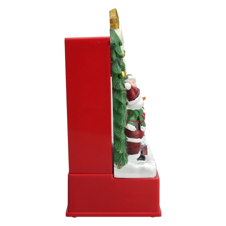 Scenario cielo stellato Babbo natale funzionante a batterie cm
