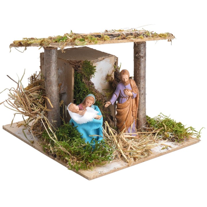 Natividad serie cm 10 en movimiento pesebre