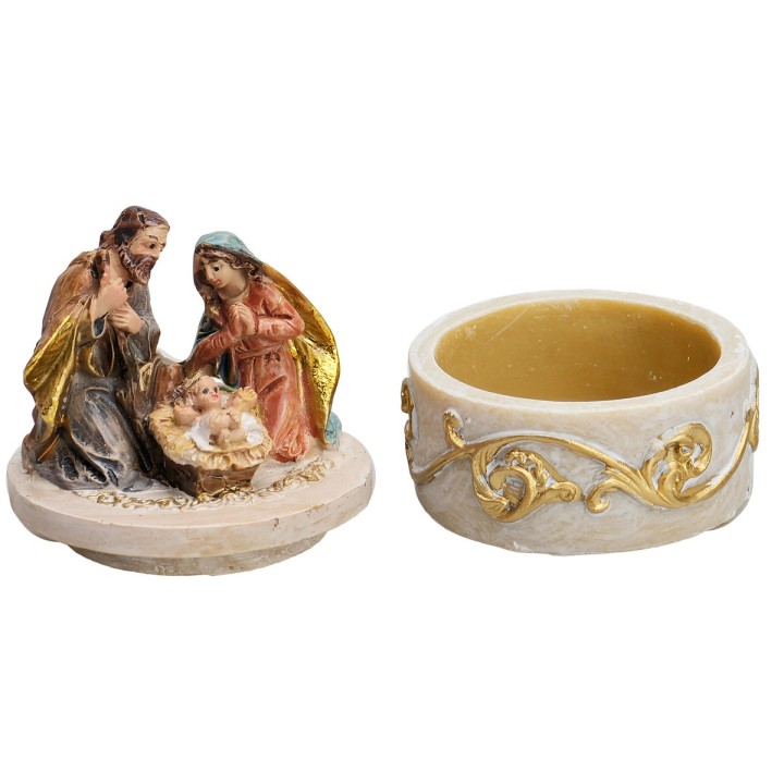 Kneeling Nativity Set series 4 cm in resin