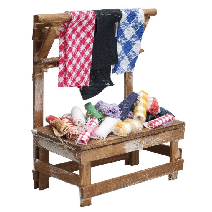 Stall with fabrics cm 12.5x6x13 h