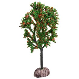 Árbol verde con floración roja 15 cm