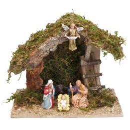 Choza con Natividad 8 cm Landi cm 23,5x15x19,5 h