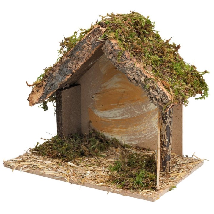 Hut with side fence cm 24x14.5x20.5 h