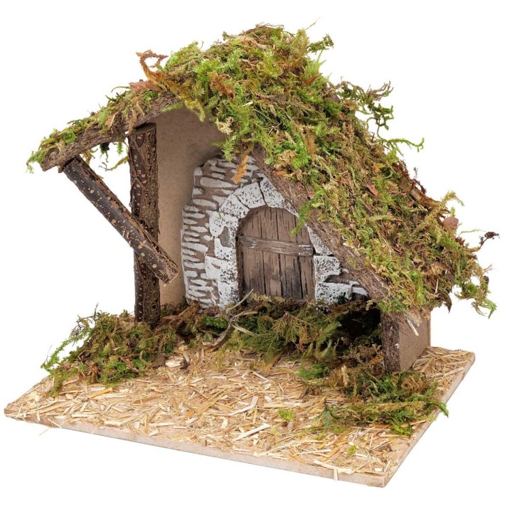 Cabaña con pared de yeso cm 23,5x14,5x20 h