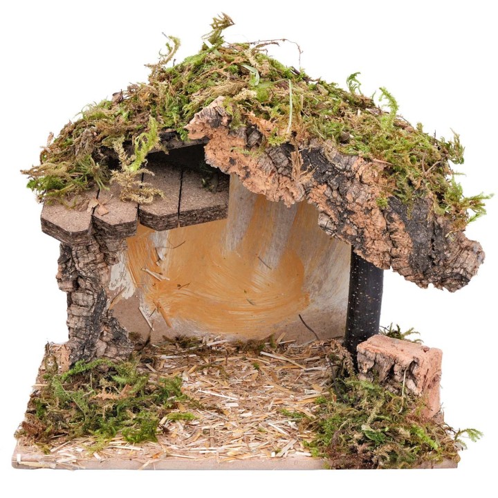 Hut with side canopy cm 23.5x14.5x20 h