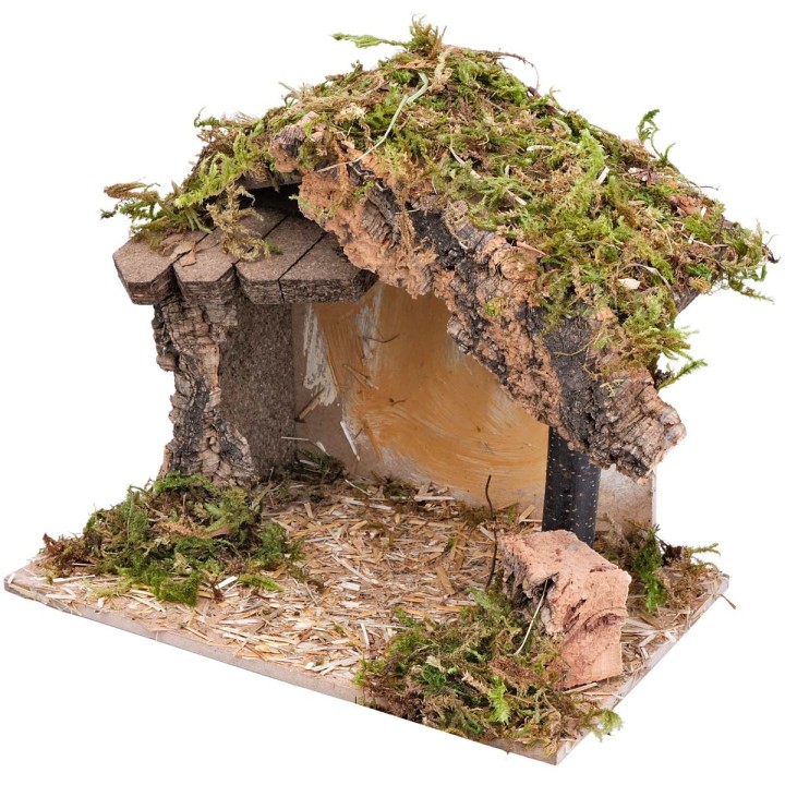 Cabaña con tejadillo lateral cm 23,5x14,5x20 h